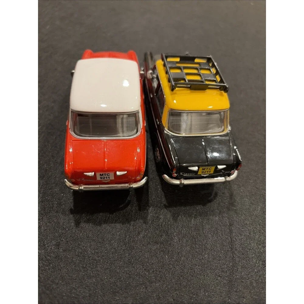 Rare Centy Lot Of 2 India Queen 70's Taxi  Bombay Taxi & Red Car Pull Back